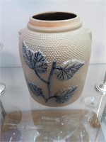 Stoneware Jar w/ Blue