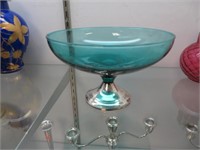 Sterling Base Glass Compote