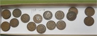18 1908 Indian Head Cents