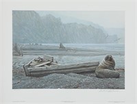 Robert Bateman's "Old Whaling Base and Fur Seals"