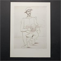 Pablo Picasso's "Arlequin Moustachu a la Guitare"