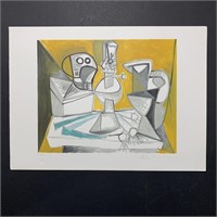Pablo Picasso's "Tete du Mort, Lampe, Cruches at P