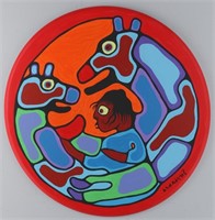 Norval Morrisseau's "Child With Spirit Bears" Orig