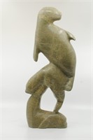 Liuassie Kobola's "Seals and Whales" Inuit Carving