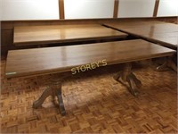 Solid Oak Dining Table - 46 x 33