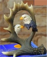 New in Box  - Resin Eagle in Antler Design