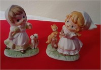 3" high 2PC set Homco figurines