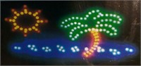 NEW Animated LED Sign- Palm Tree Scenery