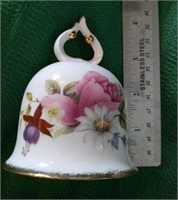 Summer Rose 4 inch fine bone china bell