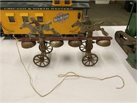 1890's Watrous Mfg Four Bell Pull Toy