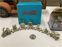 Miniature Pewter Coca Cola Train