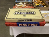 Vintage Parcheesi & Ping Pong Games