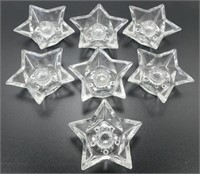 * 7 Star Shaped Candlestick Holders