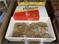 Mexican Coins, US Pennies, More