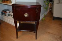 Antique Mahogany stand 16.5"wx14"dx27"h