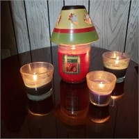 LARGE CANDLE, Shade Cover, 3 GLADE CANDLES