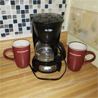 STARBUCKS Tall MUGS & Mr. COFFEE 4 Cup Maker