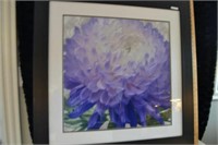 30x30 Modern floral framed print