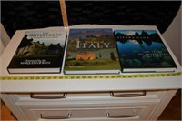 3 large coffee table books