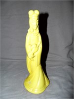 Vintage Oriental Woman Pottery signed USA 4 1/2"