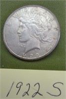 1922 S Peace Silver $