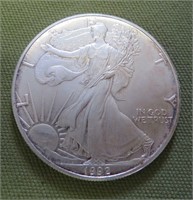 1992 Am. Eagle Silver $ 1 Troy Oz