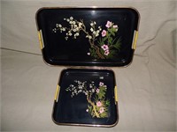 2 Vintage Oriental Trays