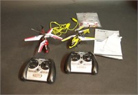 (2) Gyros Remote Control Helicopters