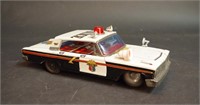 Vintage Battery Operated Tin Ford Police Car