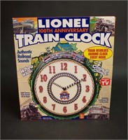 Lionel 100th Anniversary Train Clock NEW in Box