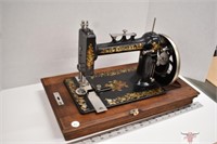 "New National" Hand Crank Sewing Machine with