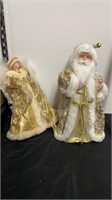 17” and 15” Santa clause and angel tree toppers