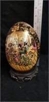 Oriental egg with stand