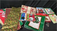 Christmas tissue paper, tree removal bag,