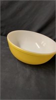 10.5” pyrex yellow bowl