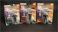 (3) Playmates Start Trek Voyager Figures NEW