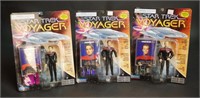 (3) Playmates Star Trek Voyager Figures NEW