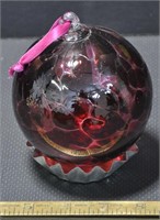 Large glass ball ornament - info