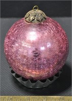 Large glass ball ornament - info