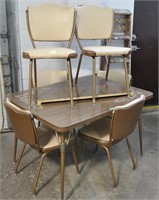 Vintage dining table/6 chairs set