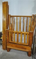 Log bed frame - info