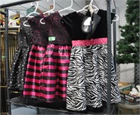 Lot of 4 girls party dresses - info