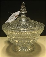 glass compote with lid