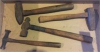 assortment of Blacksmith hammers