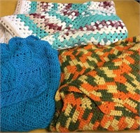 hand crocheted throws