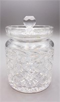 WATERFORD CUT CRYSTAL BISCUIT JAR
