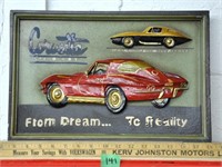 3D "Corvette" wall art