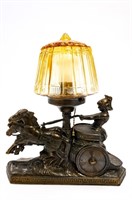 1930'S ROMAN CHARIOT LAMP