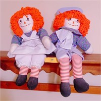 Vintage Raggedy Ann and Andy Dolls