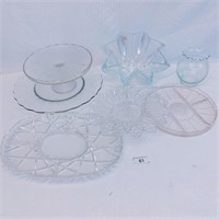 6 Pcs. of Glassware, Cake Stand and More